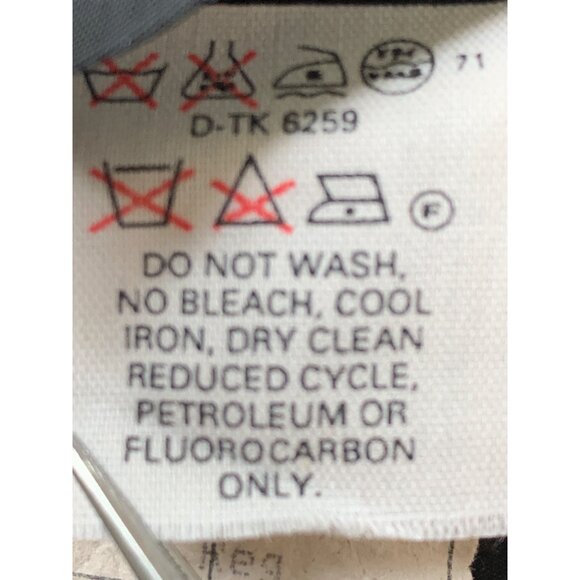 VTG 90s Donna Karen Mens 42R Jet Black Wool Blazer Jacket Italy Cuffable RA10085 - Picture 9 of 9